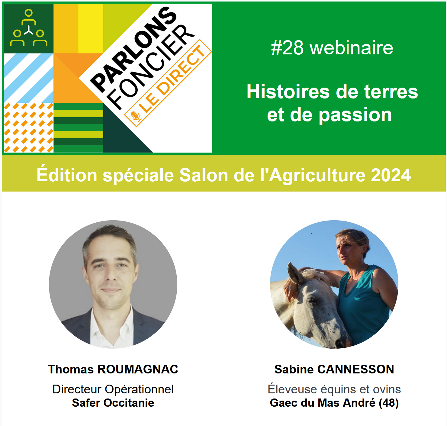 Parlons Foncier – le direct – 29 février – Edition spéciale Salon de l’agriculture 2024