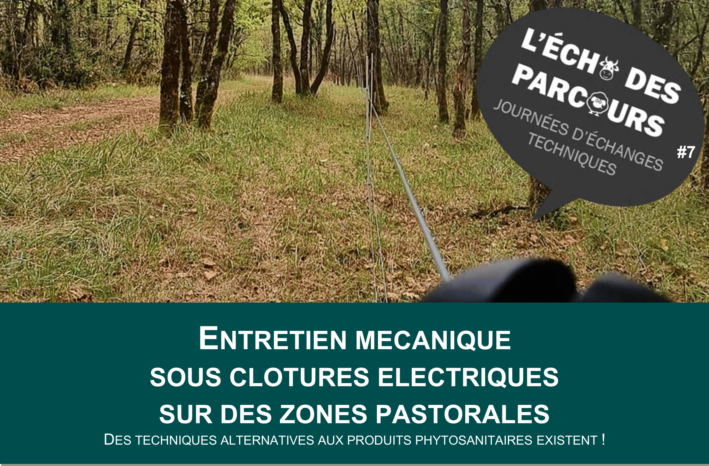 Bouziès : Démonstration d’entretien mécanique sous clôture en zones pastorales le 4 juillet