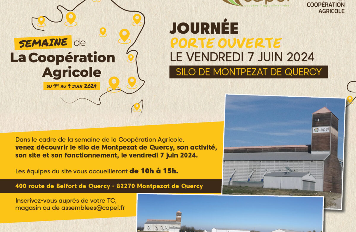 Portes Ouvertes au Silo de Montpezat de Quercy le 7 juin