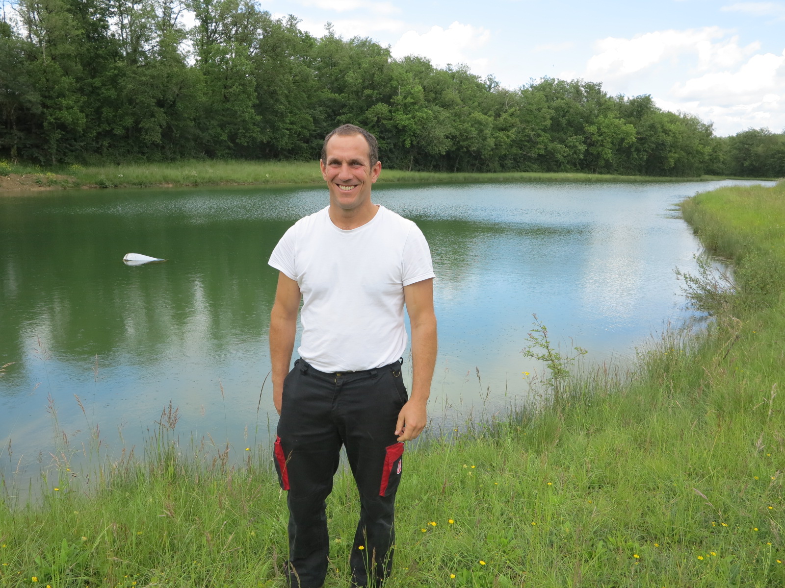 Montdoumerc : Jérôme BARTHES a bénéficié du programme de curage de son lac