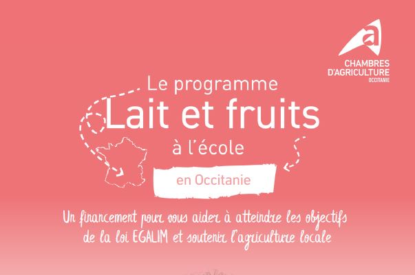 Le programme Lait et fruits à l école pour favoriser une alimentation de qualité auprès des élèves et soutenir l’agriculture locale.