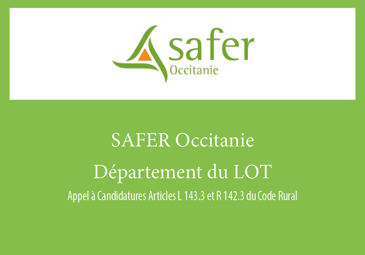 Appel à Candidature Safer Occitanie