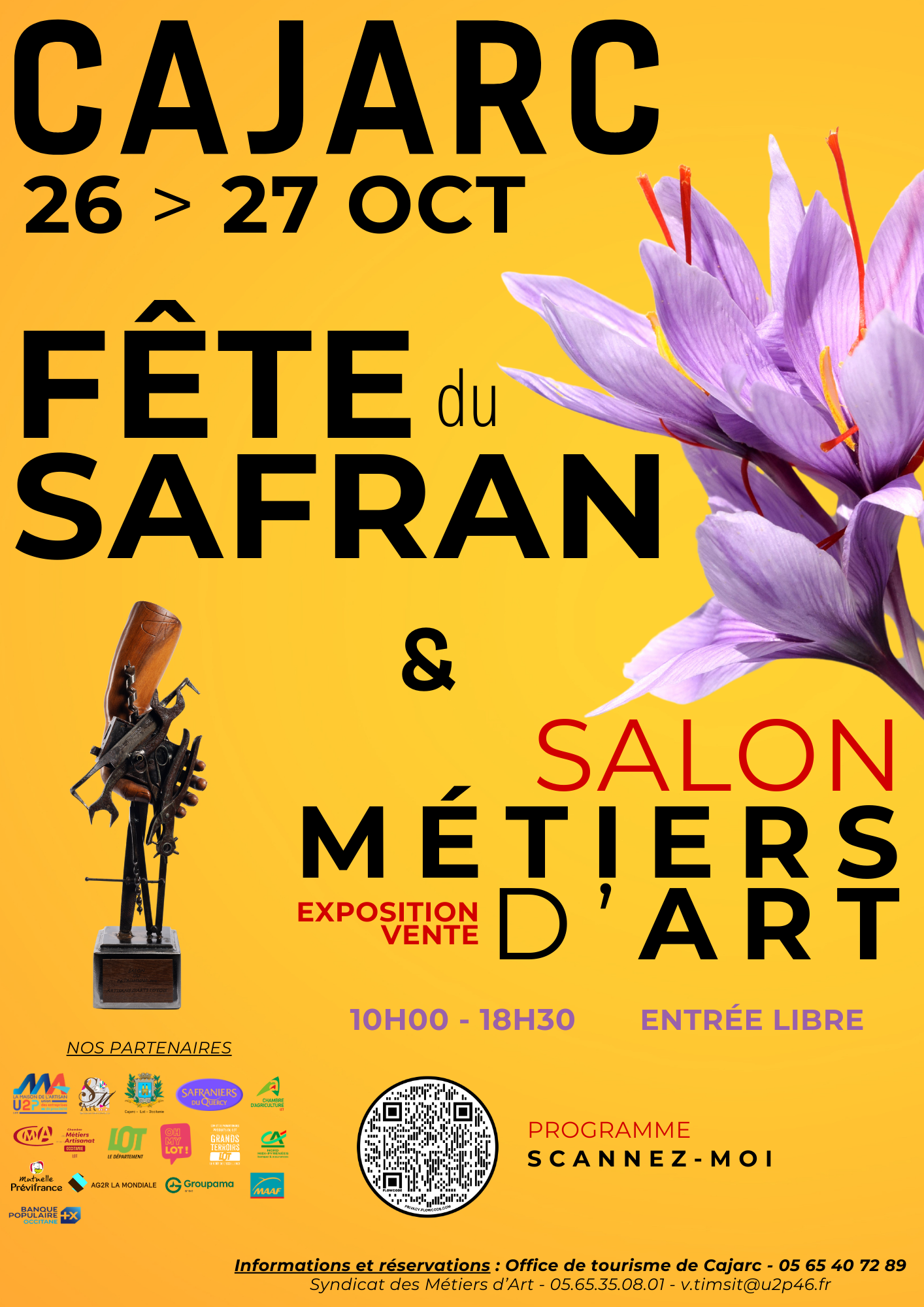 Fête du SAFRAN 26 et 27 Octobre 2024 à CAJARC