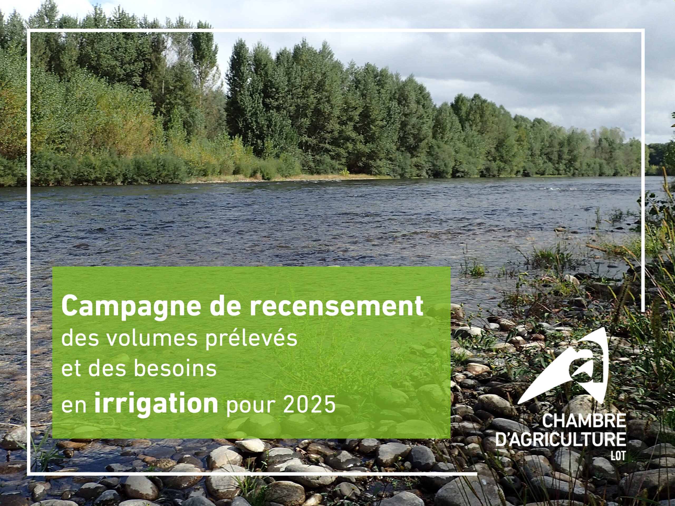 Campagne de recensement des volumes prélevés et des besoins en irrigation pour 2025