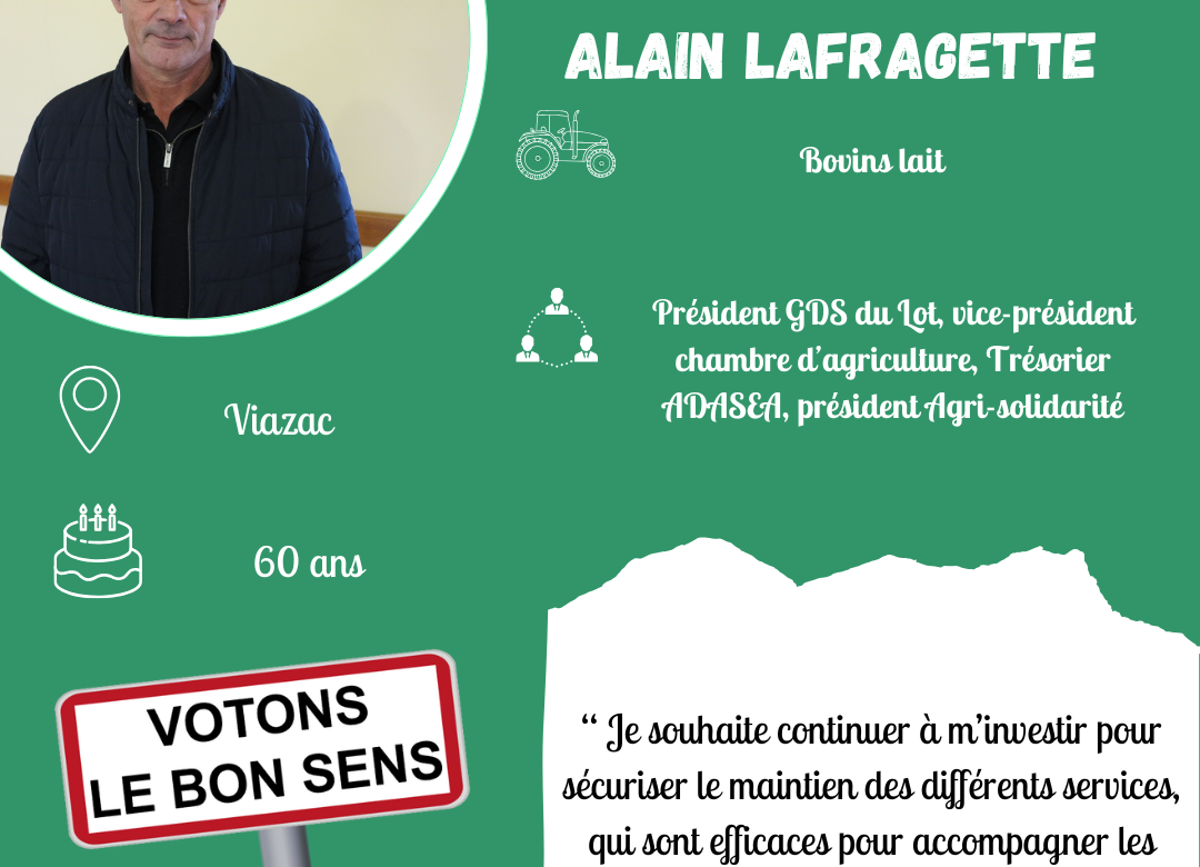 Candidats : portrait d’Alain Lafragette