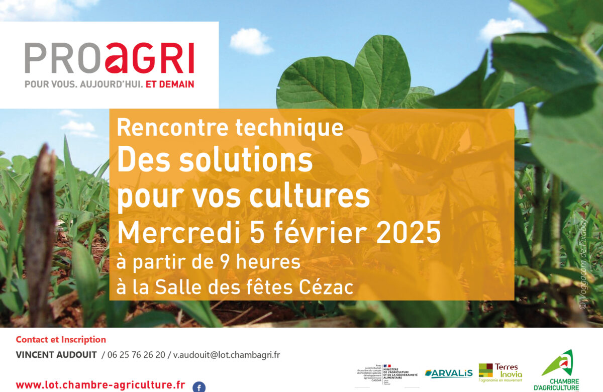 5 février Journée Technique Agriculture : Répondez aux défis de demain !