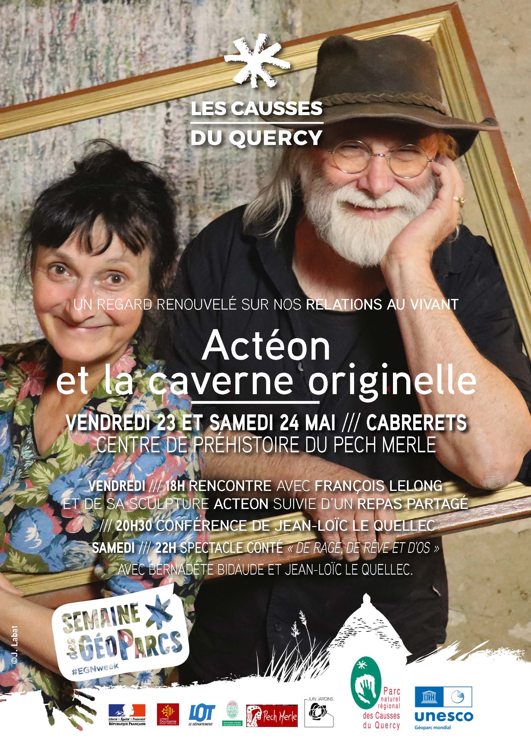 « Actéon et la caverne originelle » A CABRERETS LES 23 ET 24 MAI