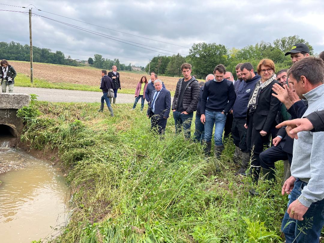 Dégâts des orages en Tarn-et-Garonne : La Ministre Annie Genevard en visite