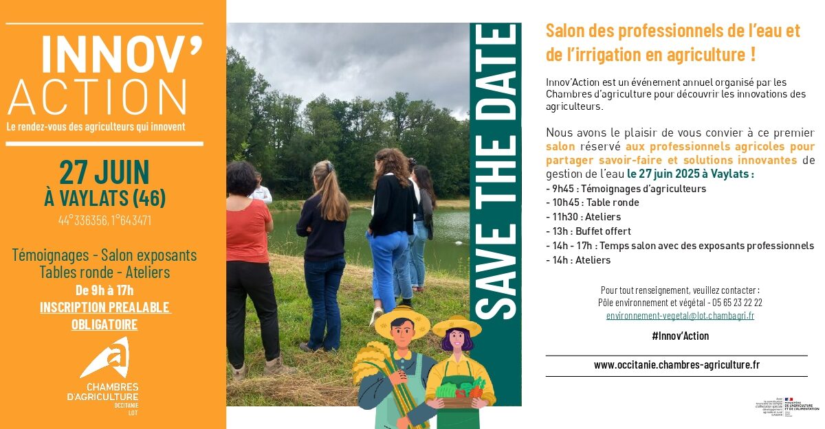 J-2 avant Innov’Action Eau & Irrigation à Vaylats (46) !