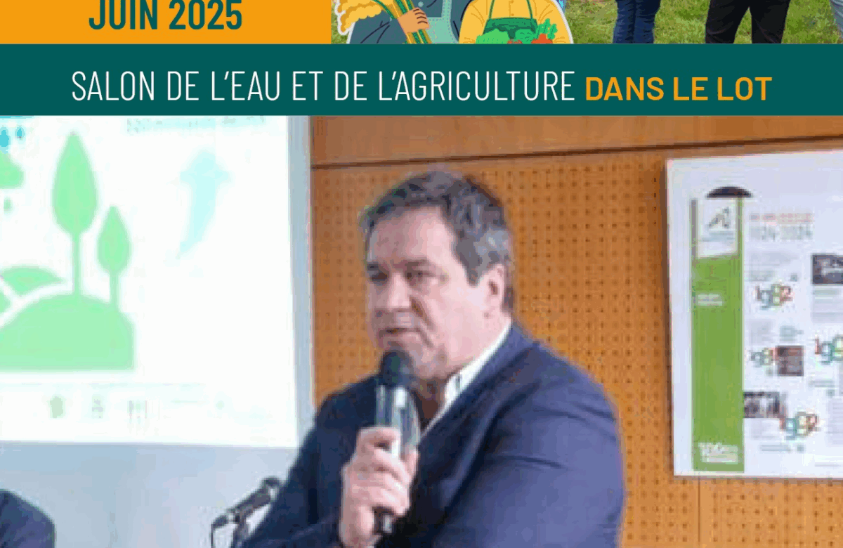 Prise de parole : Éric Frétillière, président des Irrigants de France, au Salon de l’Eau à Vaylats