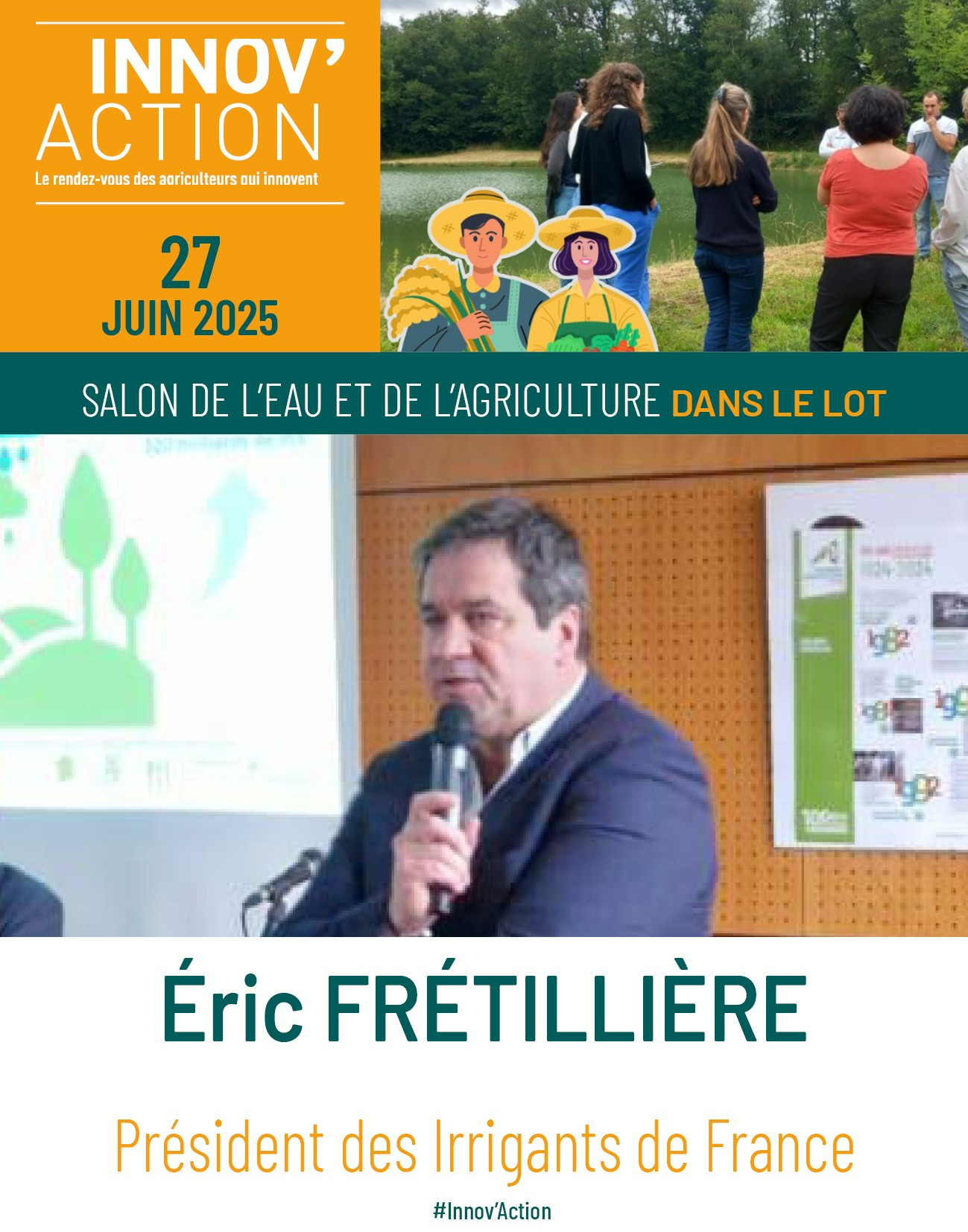 Prise de parole : Éric Frétillière, président des Irrigants de France, au Salon de l’Eau à Vaylats