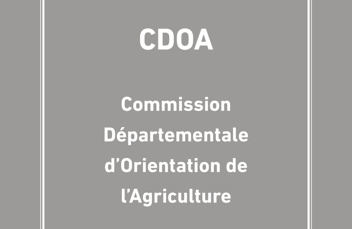 Réunion de la Commission Départementale d’Orientation de l’Agriculture : Des avancées, mais des attentes fortes  pour l’avenir de notre agriculture