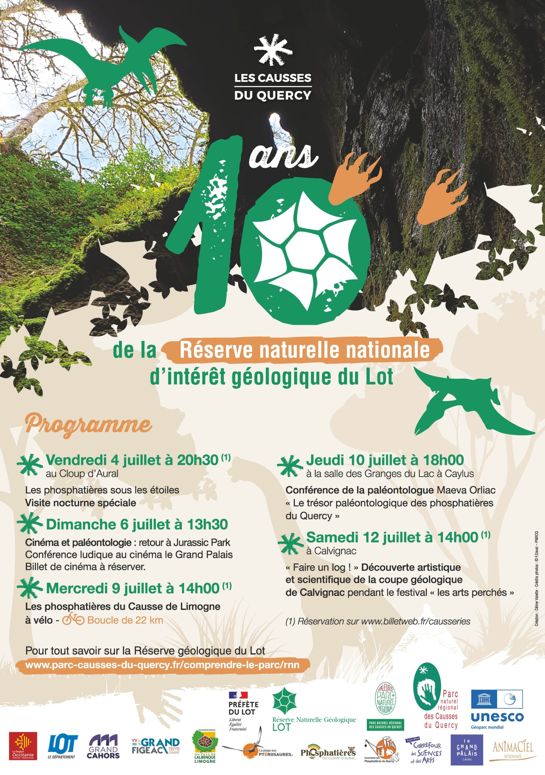 10 ans de la Réserve naturelle nationale d’intérêt géologique du Lot : un été pour célébrer un patrimoine exceptionnel