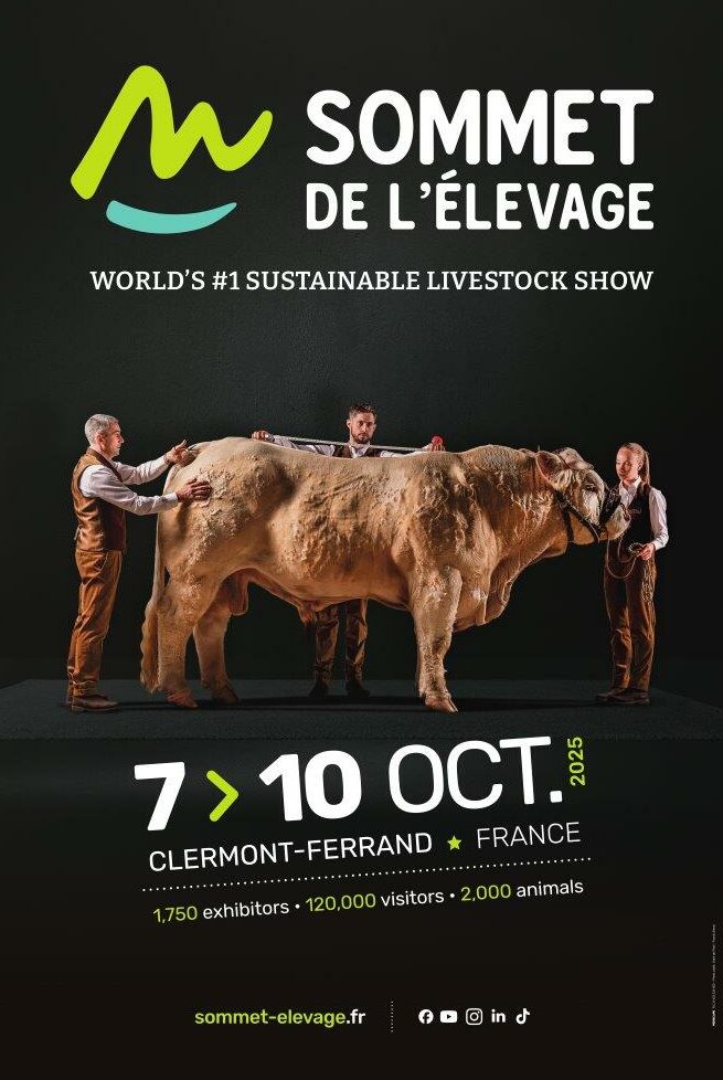 Rendez-vous au Sommet de l’élevage du 7 au 10 octobre à Cournon