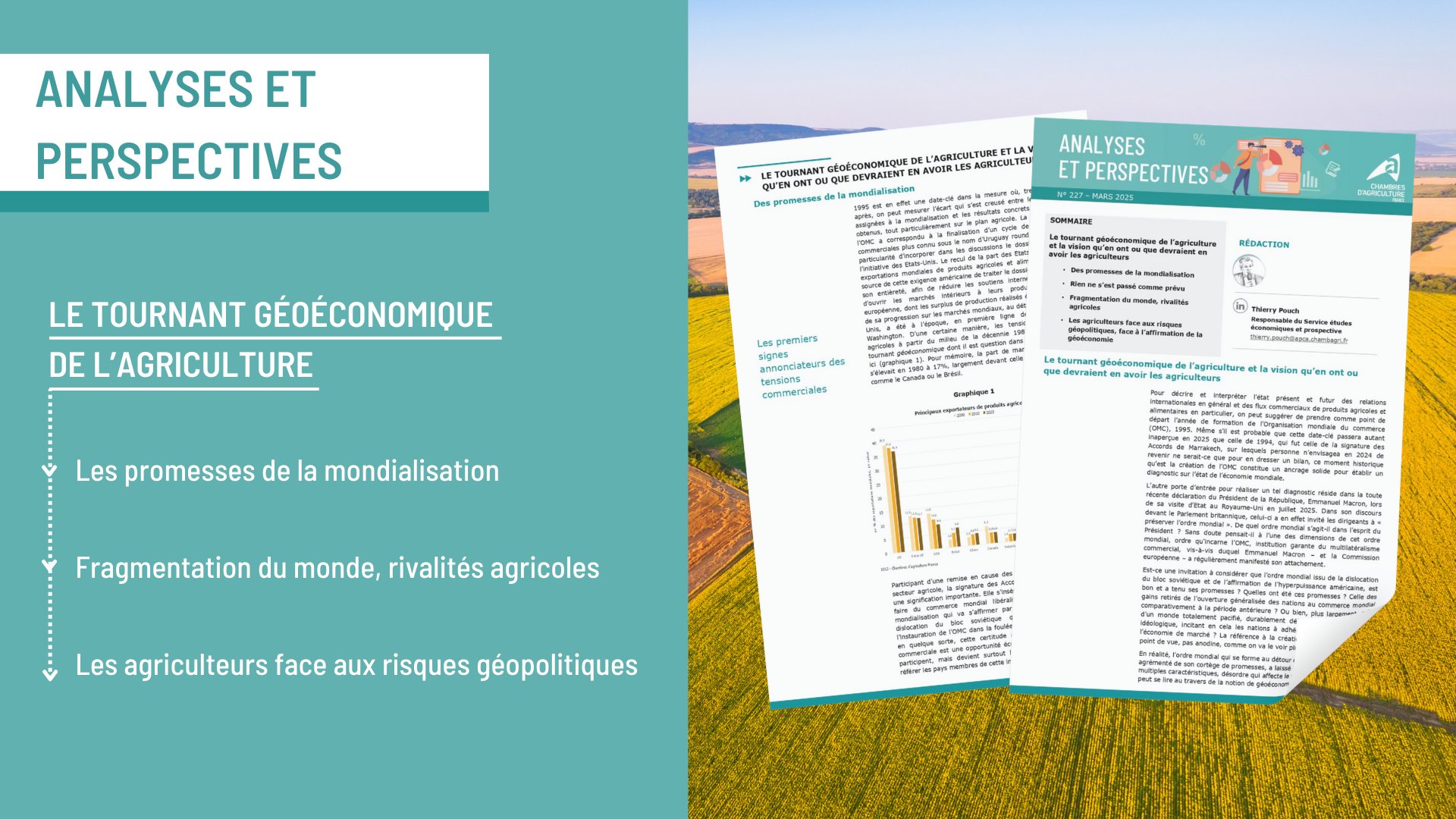 Études économiques : analyses et perspectives