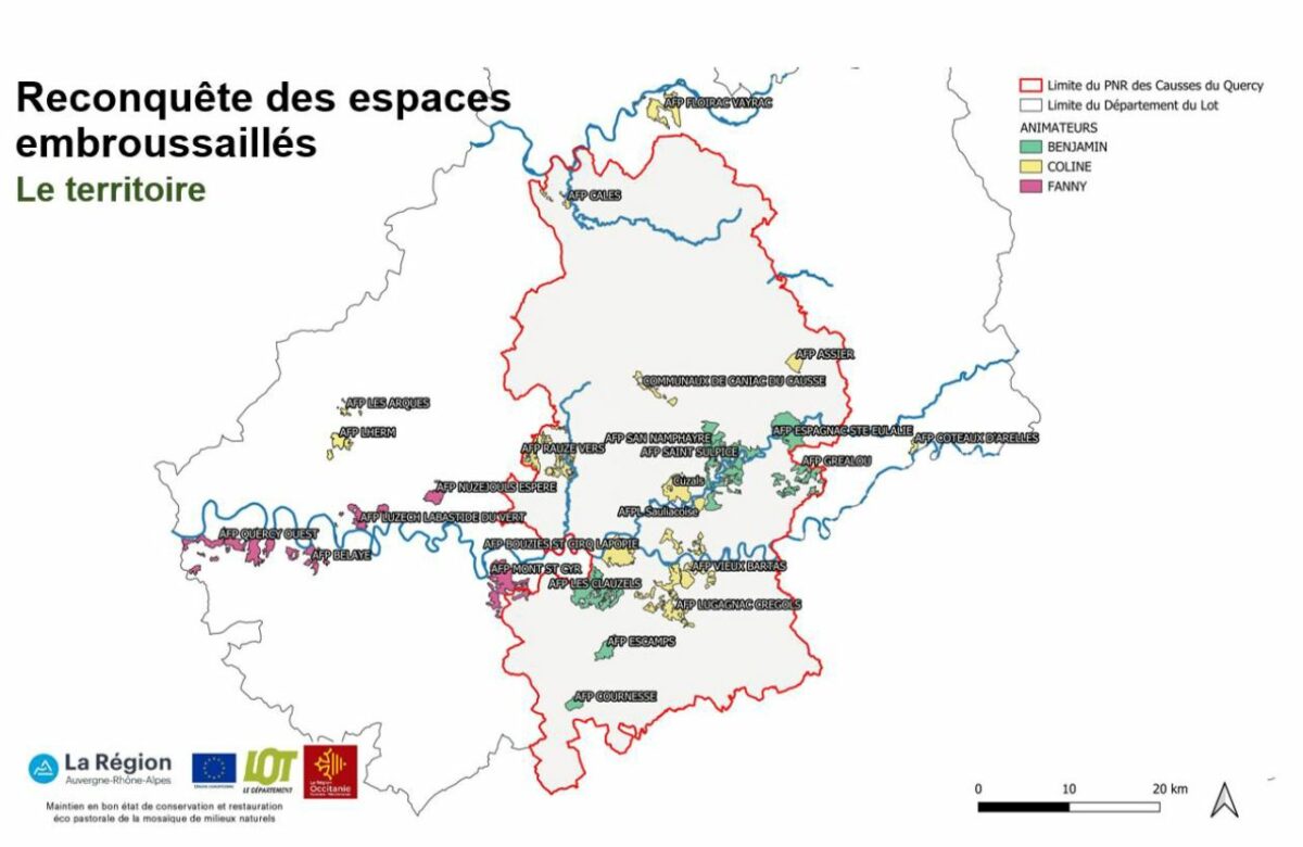 Reconquête des espaces embroussaillés : une équipe à votre service