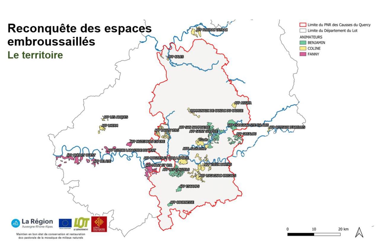 Reconquête des espaces embroussaillés : une équipe à votre service