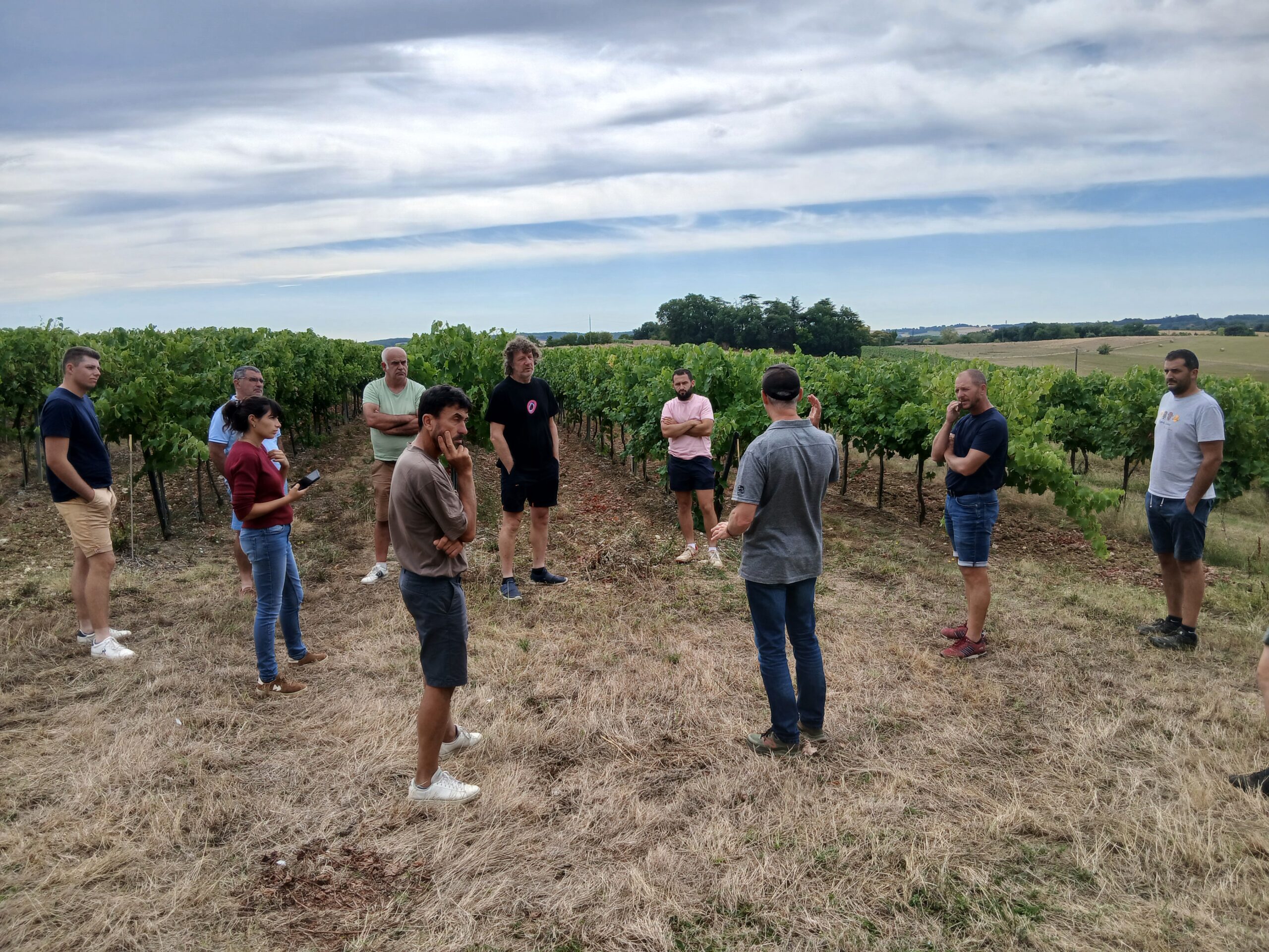 Groupe Déphy Lot : Les vignerons en visite  sur le vignoble Gersois