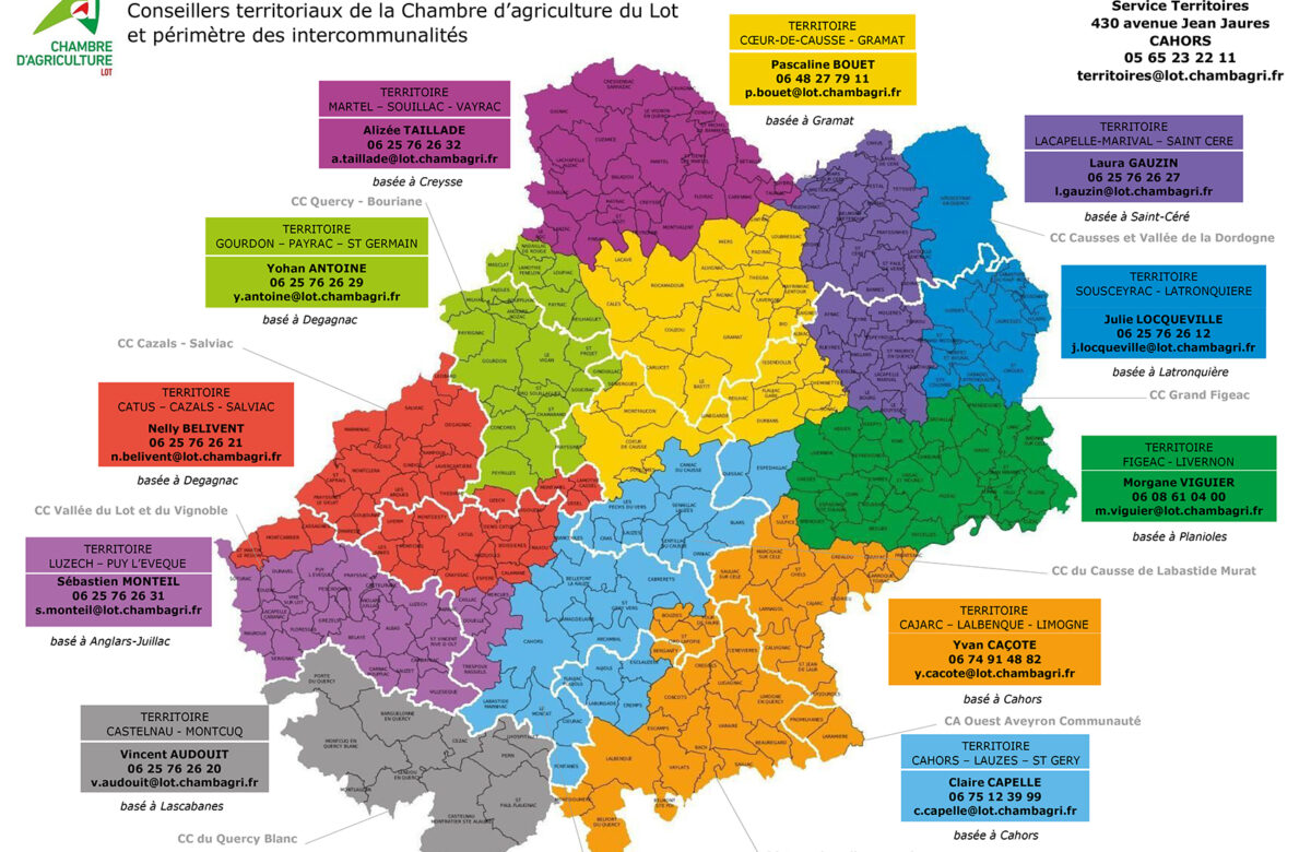 Chambre d'agriculture : des conseillers territoriaux à votre écoute