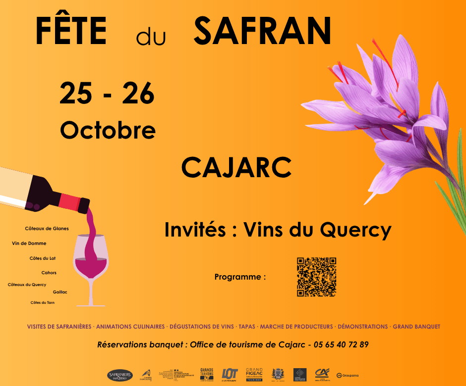 Fête du Safran, les 25 et 26 octobre 2025 à Cajarc