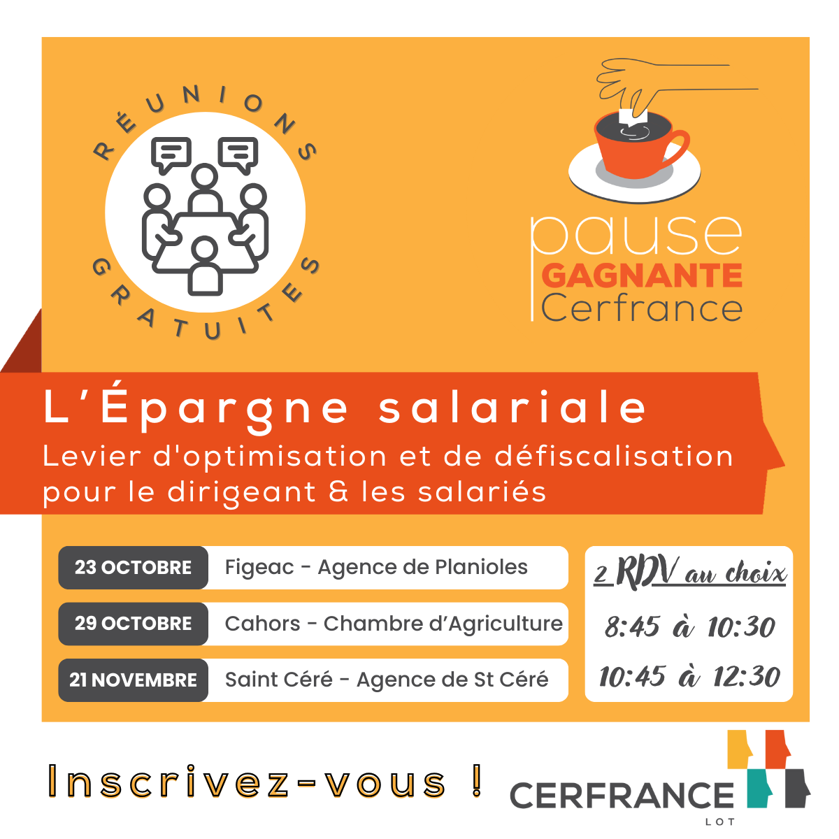 Cerfrance : pauses gagnantes à destination des chefs d’entreprises