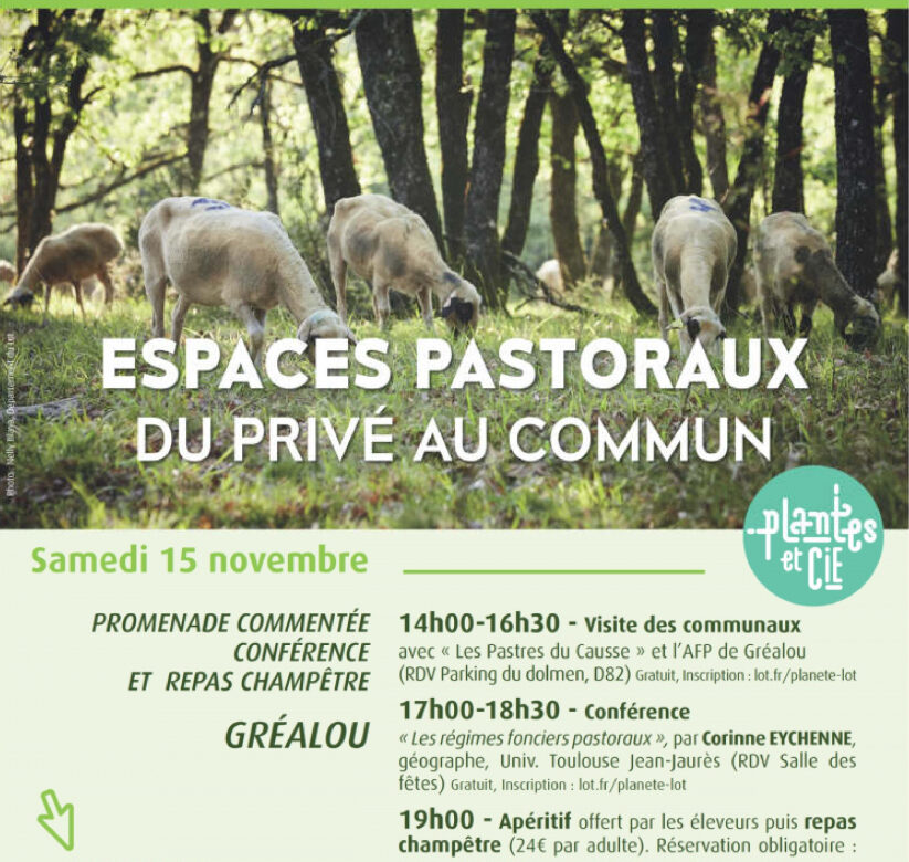 Balade découverte des paysages des communaux de Gréalou et conférence