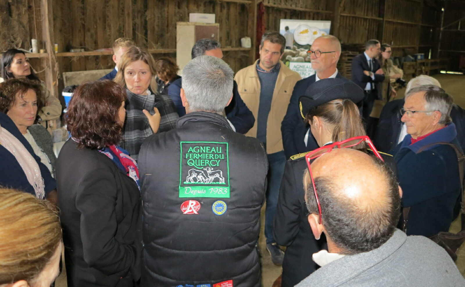 La présidente de l’Assemblée nationale visite le Gaec d’Uffande