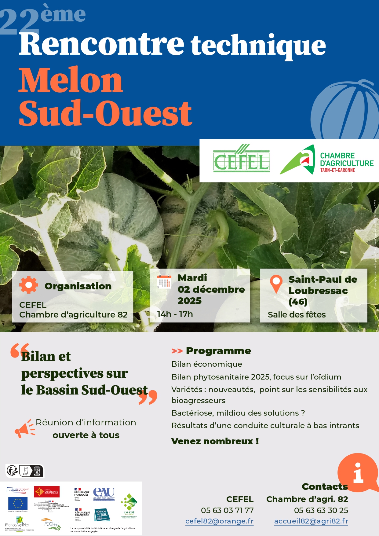 Melons du Sud-Ouest : le 2 décembre, Saint-Paul-de-Loubressac accueille la 22e rencontre technique