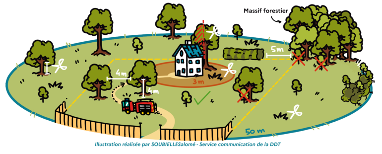 Obligations légales de débroussaillement&nbsp;: pensez à débroussailler&nbsp;!