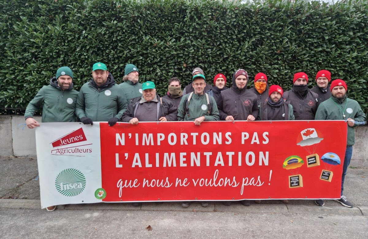 FDSEA et les JA du Lot présents aux côtés de 5 000 agriculteurs contre le Mercosur à Strasbourg