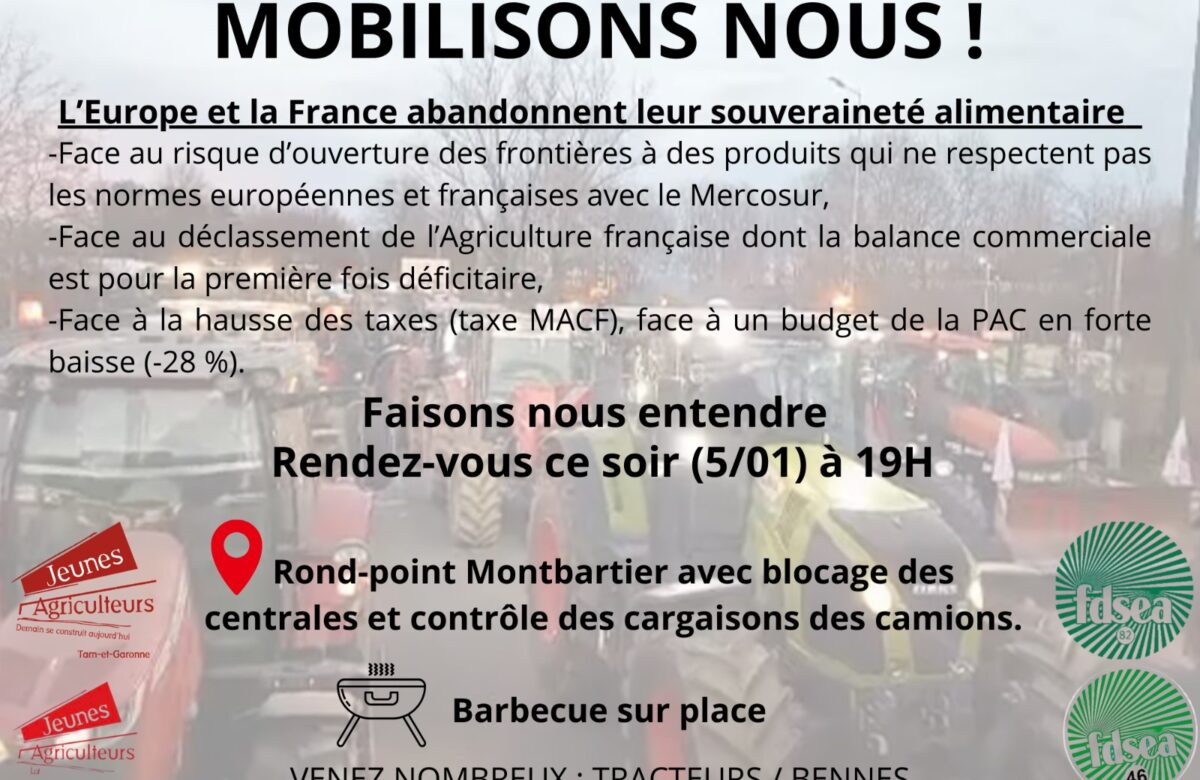 FDSEA JA&nbsp;: appel à mobilisation