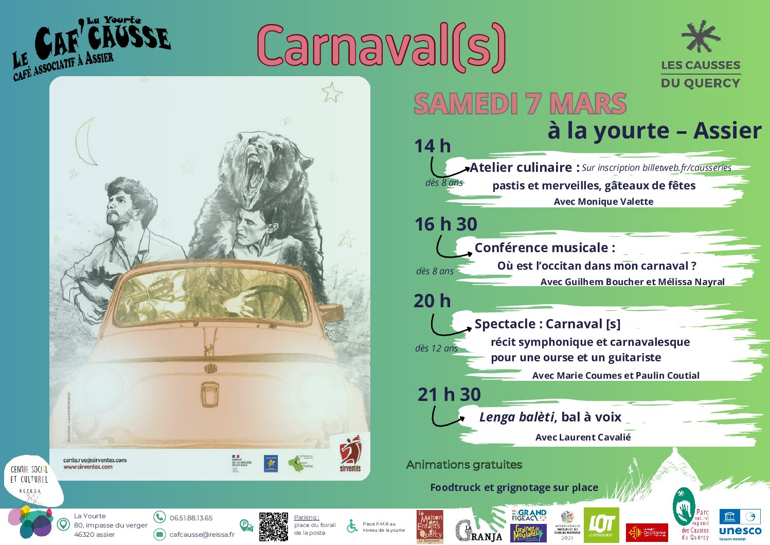 Parc naturel régional des Causses du Quercy : un week-end animé les 7 et 8 mars