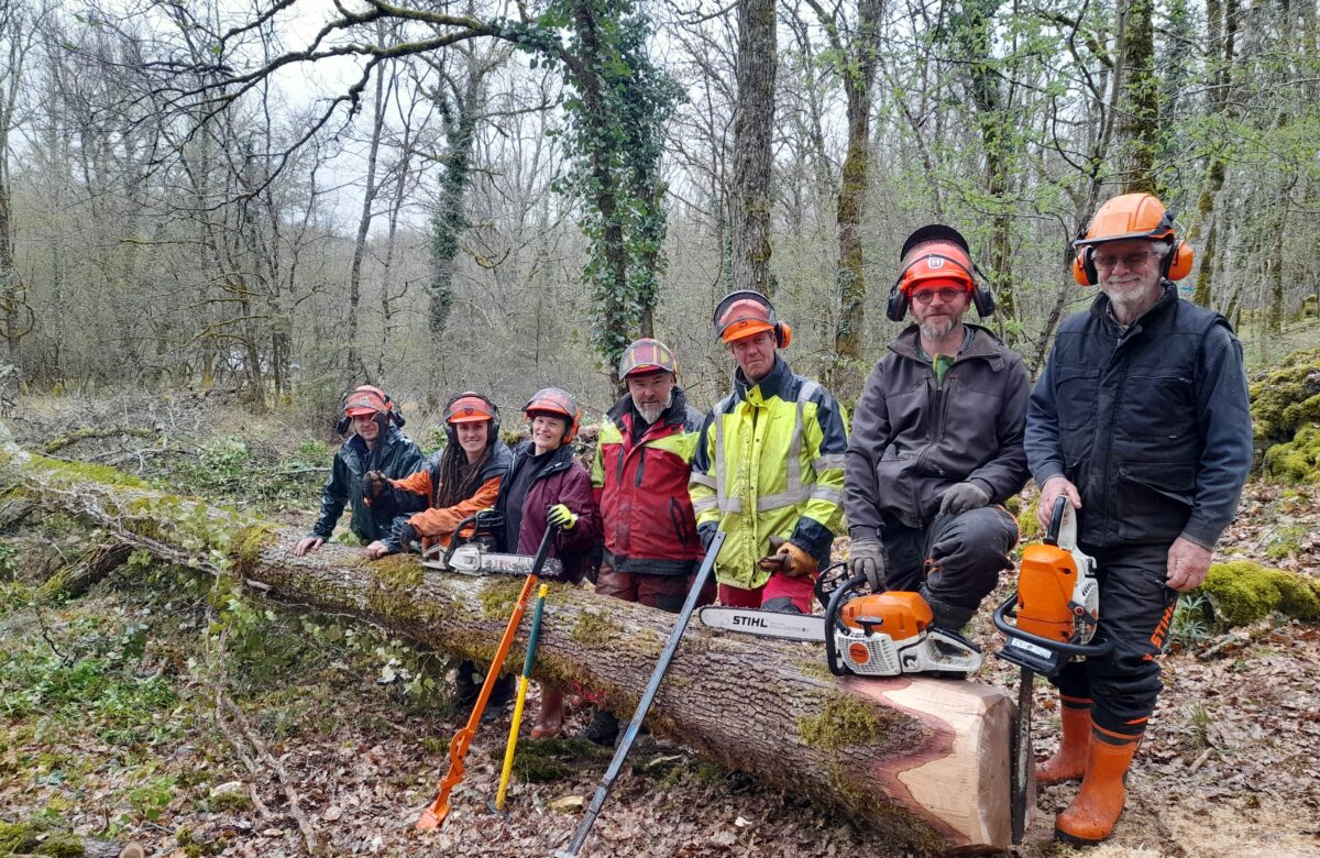 Communiqué. La chambre d’agriculture a proposé une formation au bûcheronnage très instructive