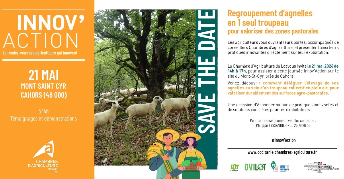 Communiqué. Près de Cahors, une Journée Innov'Action au Mont Saint-Cyr