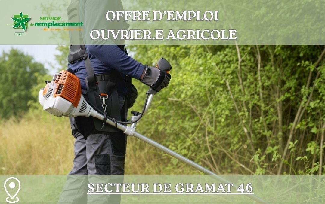 Offre d’emploi – Secteur de Gramat