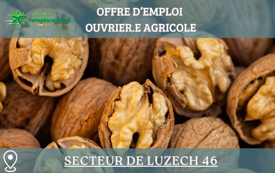 Offre d’emploi – Secteur de Luzech